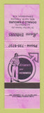 Matchbook Cover - Donald D'Amours Clothes Edmundston NB
