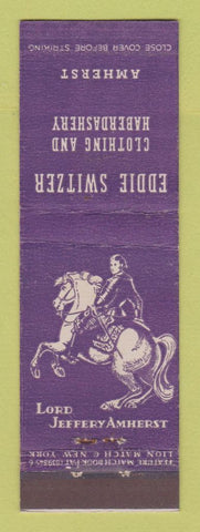 Matchbook Cover - Eddie Switzer Men's Clothes Amherst MA feature