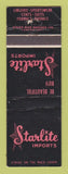 Matchbook Cover - Starlite Imports Clothes Toronto ON WEAR