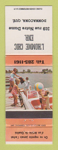 Matchbook Cover - L'Homme Chic Donnacona QC