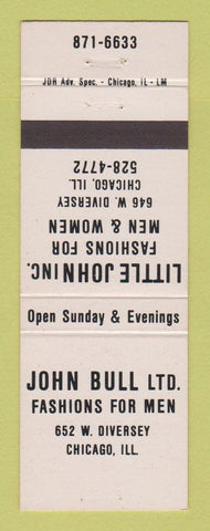 Matchbook Cover - Little John Clothes Chicago IL