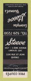 Matchbook Cover - Steeve Discount's Limoilou QC Quebec