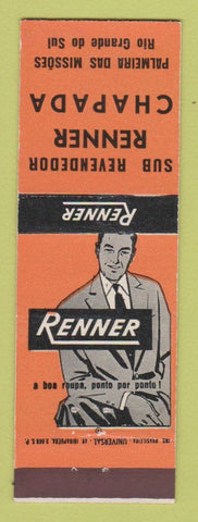 Matchbook Cover - Renner Chapada Men's Clothes Rio Grande Do Sul Brazil