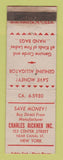 Matchbook Cover - Charles Rickner Hand Bags Purses New York City WORN
