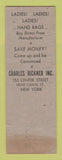 Matchbook Cover - Charles Rickner Hand Bags Purses New York City WORN