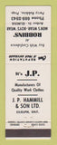 Matchbook Cover - Robbins' Men's Clothes Elmira Guelph ON CREASED