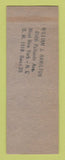 Matchbook Cover - HF Wood Men's Clothes Plymouth NH ADVANCE