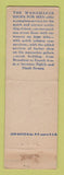 Matchbook Cover - John Wanamaker New York City Department Store WORN