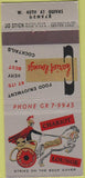 Matchbook Cover - Chariot Lounge Denver CO  30 Stick