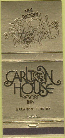 Matchbook Cover - Carlton House Orlando FL 30 Strike