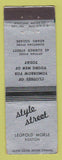 Matchbook Cover - Style Street Men's Clothes Boston MA WEAR