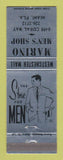 Matchbook Cover - Marino Men's Shop Clothes Miami FL