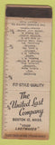 Matchbook Cover - United Last Company Clothes Boston MA WORN