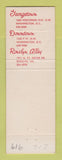 Matchbook Cover - Urdong's Women's Clothes Washington DC Rosslyn VA