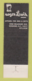 Matchbook Cover - Roger Lewis Men's Clothes Kenmore NY