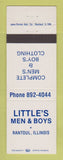 Matchbook Cover - Little's Men's Clothes Rantoul IL