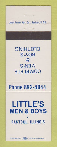 Matchbook Cover - Little's Men's Clothes Rantoul IL