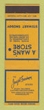 Matchbook Cover - Joseph Freedman Men's Clothes Harrisburg PA