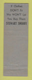 Matchbook Cover - Joseph Freedman Men's Clothes Harrisburg PA