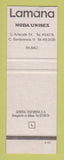 Matchbook Cover - Lamana Moda Unisex Clothes Bilbao Spain SAMPLE