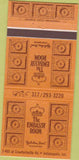 Matchbook Cover - The Embassy Room Holiday Inn Indianapolis 30 Strike