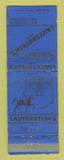 Matchbook Cover - Lauterstein's Men's Clothes Uniforms San Antonio TX WORN