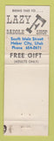 Matchbook Cover - Lazy F Saddle Shop Heber City UT PURPLE