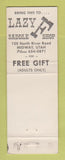 Matchbook Cover - Lazy F Saddle Shop Midway UT PURPLE