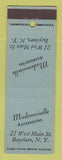 Matchbook Cover - Mademoiselle Women's Accessories Clothes Bayshore NY