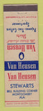 Matchbook Cover - Van Heusen Men's Clothes Stewarts Montgomery AL