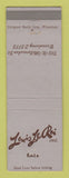 Matchbook Cover - Louis Le Roi Hats Milwaukee WI WORN BACK