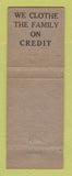 Matchbook Cover - H and H Clothing Greensboro Asheboro Reidsville Leaksville NC