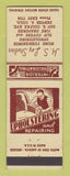 Matchbook Cover - HS Lay Studios Upholstering Denver Colorado Colfax