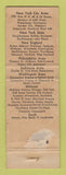 Matchbook Cover - Peck & Peck Stores New York City WORN BACK