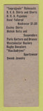 Matchbook Cover - Simon Shirt Shops Clothes Buffalo NY