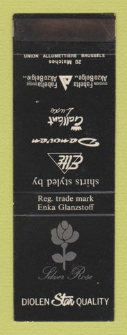 Matchbook Cover - Silver Rose Clothes Belgium SAMPLE WEAR