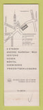 Matchbook Cover - Walder Zurich Switzerland SAMPLE