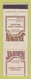 Matchbook Cover - Jansen Leather Merchants Auckland New Zealand