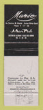 Matchbook Cover - Mario Leather Goods Acapulco Mexico