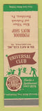 Matchbook Cover - Universal Club Clothes Katz Penbrook Men's Shop Harrisburg PA