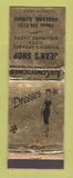 Matchbook Cover - Jean's Shop Clothes Dresses girlie Oakland IL WORN