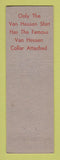 Matchbook Cover - Van Heusen Men's Clothes Hyatt Pinson Baltimore MD