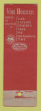 Matchbook Cover - Van Heusen Men's Clothes RL Marks Danville PA