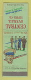Matchbook Cover - Central Overall Supply Detroit MI WEAR