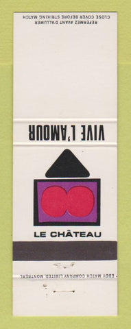 Matchbook Cover - Le Chateau Vive L'Amour QC