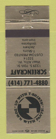 Matchbook Cover - Screencraft Custom T Shirts West Allis WI