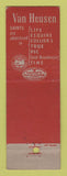 Matchbook Cover - Van Heusen Men's Clothes Reider's Hastings NY