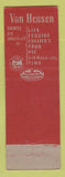 Matchbook Cover - Van Heusen Men's Clothes Burr's Pauls Valley OK
