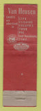Matchbook Cover - Van Heusen Men's Clothes David's Williamsport PA WEAR