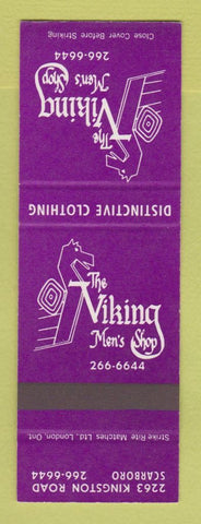 Matchbook Cover - Viking Men's Shop Scarboro ON Scarborough? SAMPLE